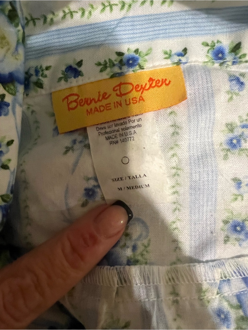 Bernie Dexter Blue and White Floral Dress